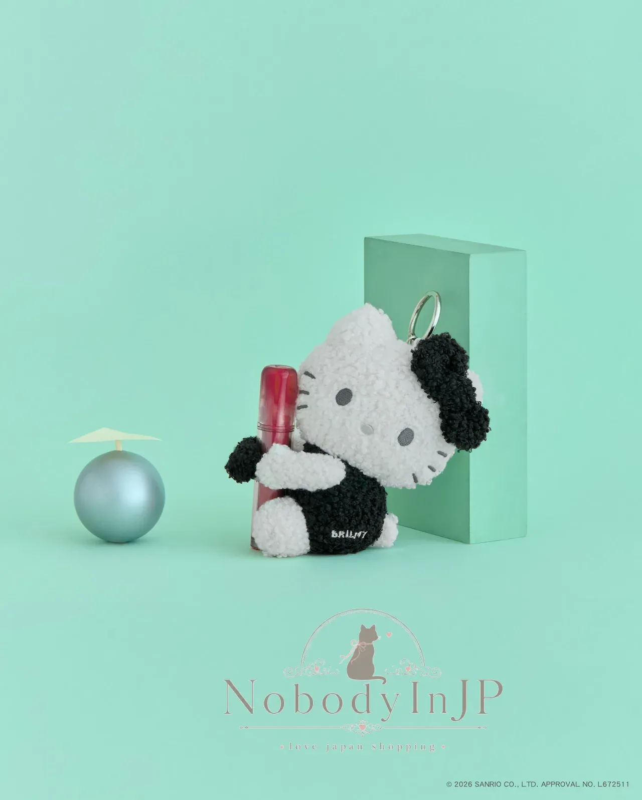 BRILMY x Sanrio kitty絨毛擁抱唇膏掛雜誌附錄