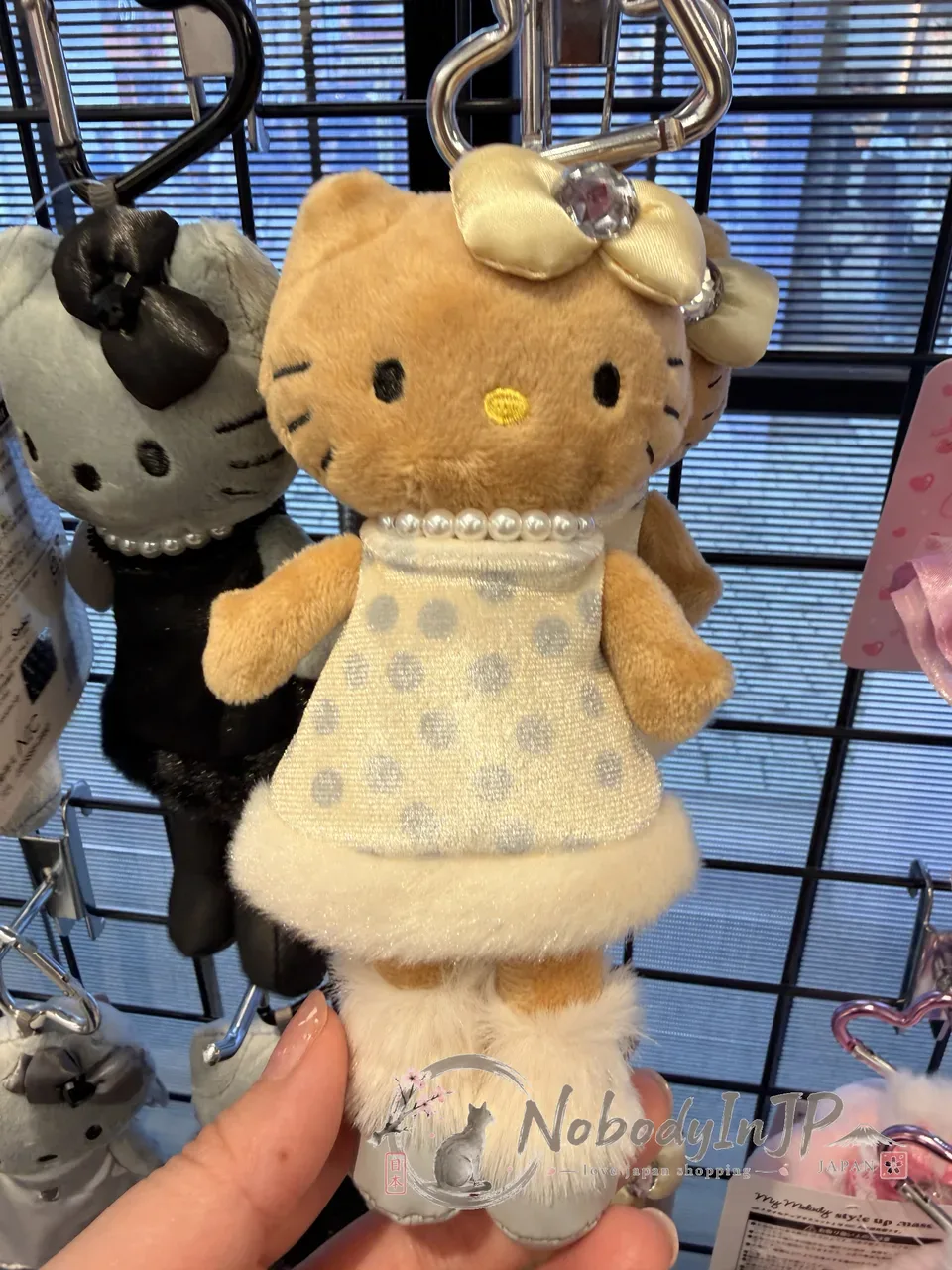 Sanrio長腿Kitty絨毛吊飾