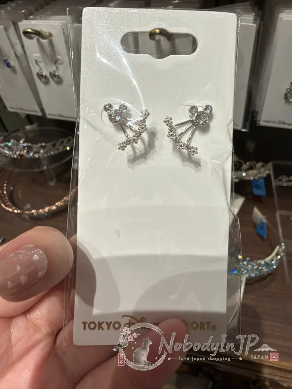 迪士尼樂園耳針式耳環