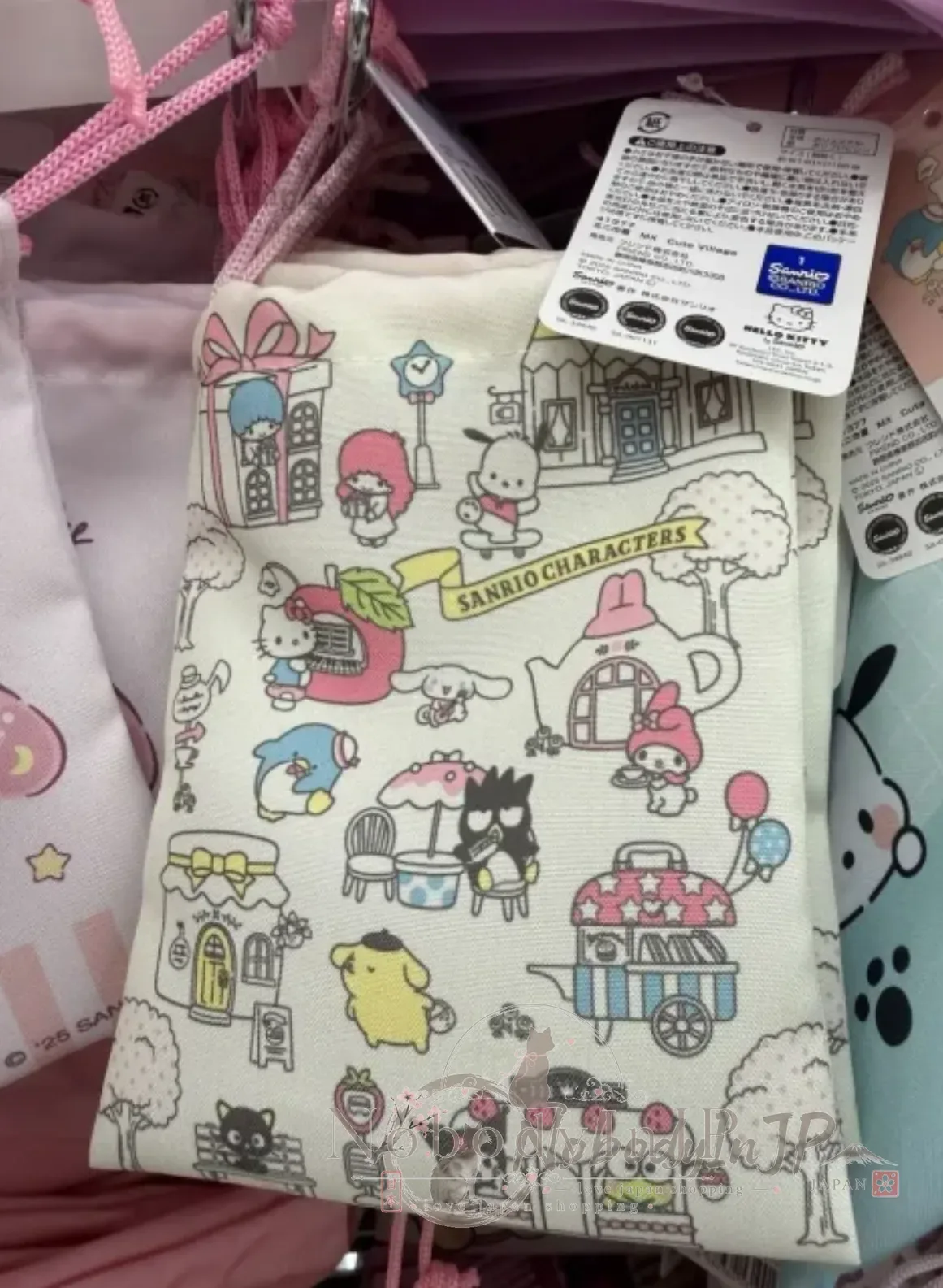 DAISO x Sanrio聯名雙面不同圖案束口袋