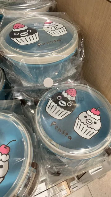 Suica企鵝日本製圓形可微波餐盒
