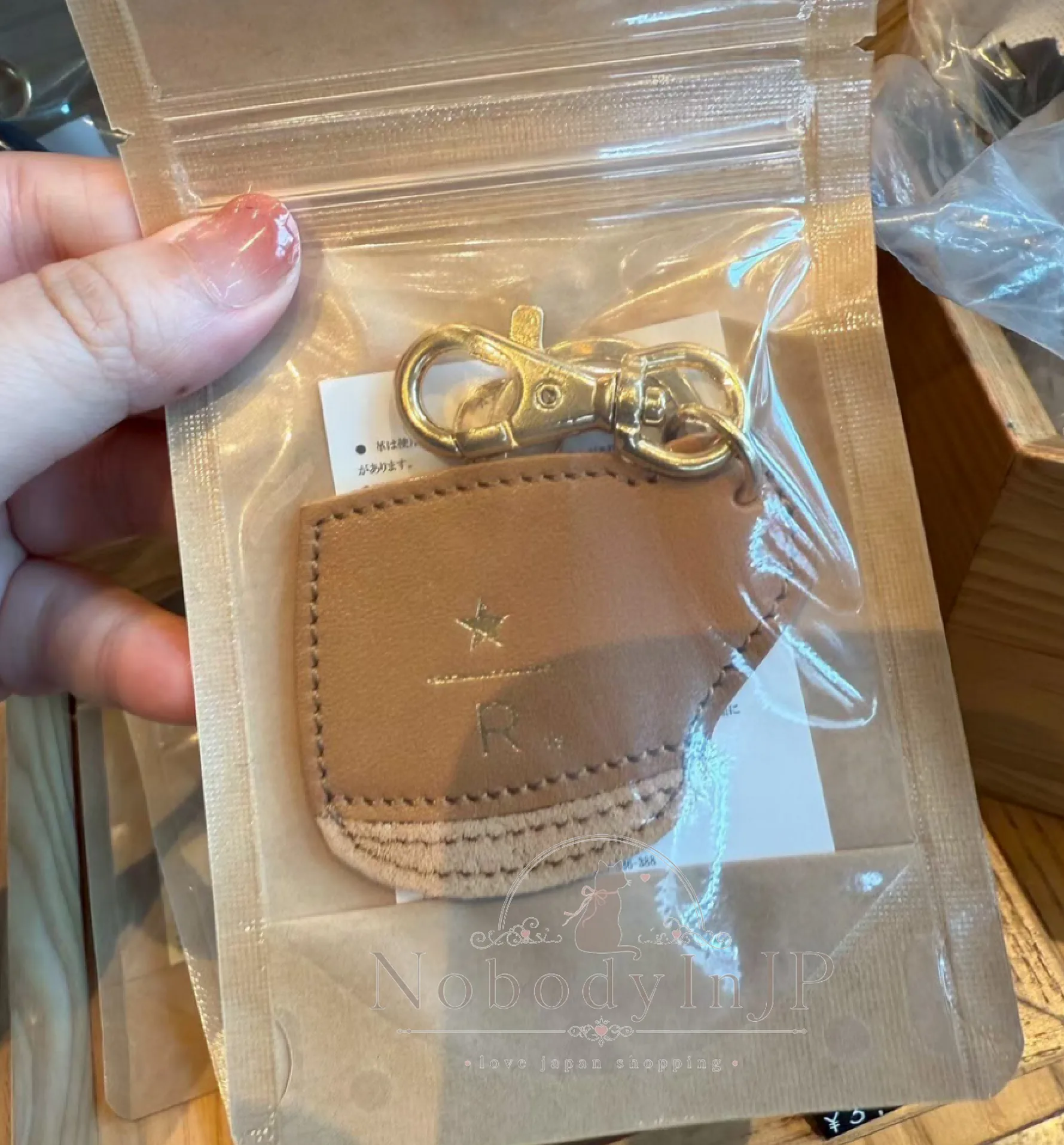 STARBUCKS日本製牛皮吊飾