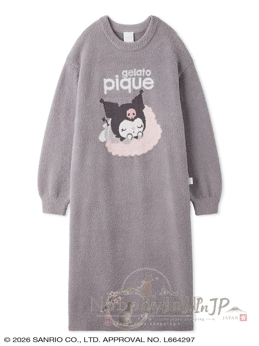 Sanrio houses x gelato pique聯名棉花糖長袖連身裙