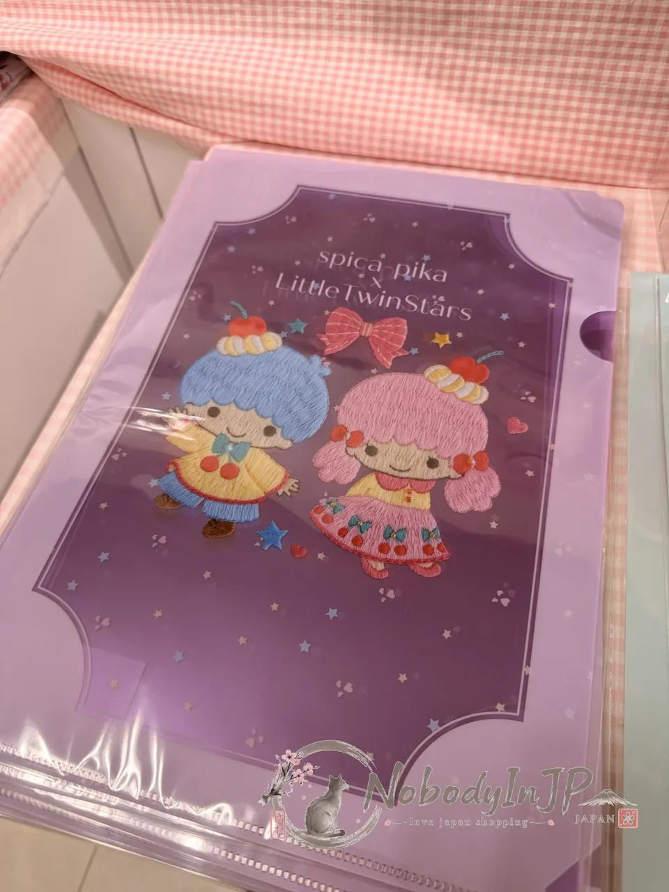 Sanrio伊勢丹期間限定展刺繡風格A4資料夾
