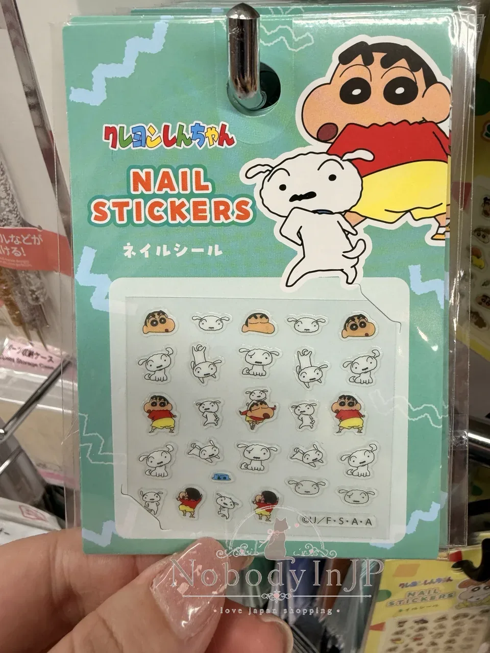 DAISO x 蠟筆小新聯名指甲貼