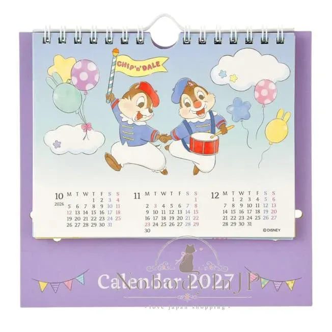 迪士尼商店2027年桌上型月曆