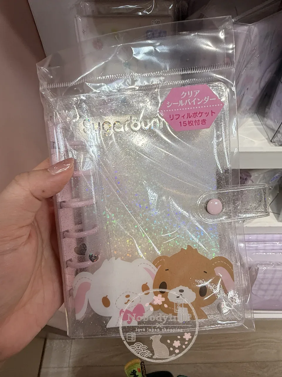 Sanrio 15枚貼紙口袋型活頁夾收納簿