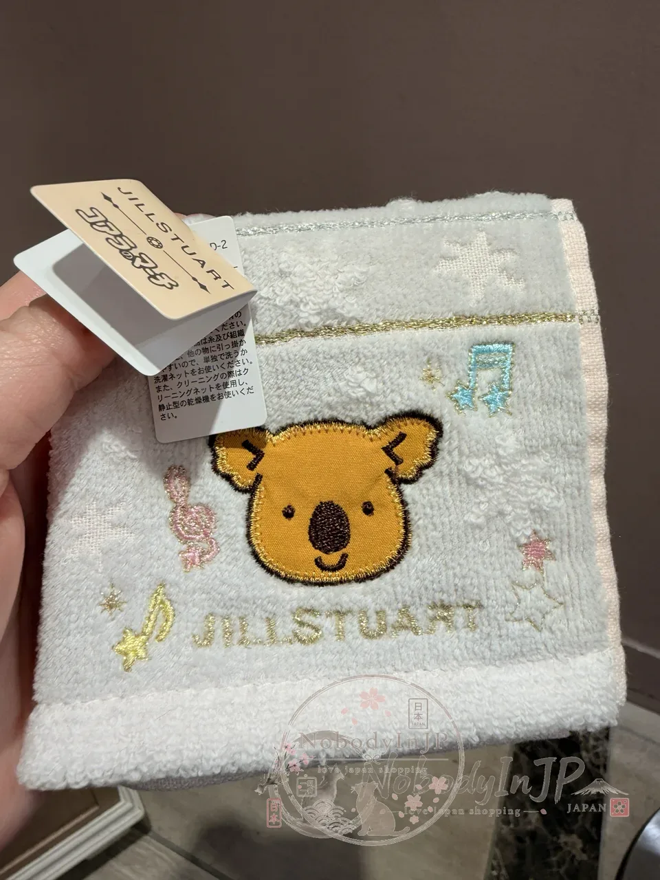 JILL STUART x 小熊餅乾金橫條系列方巾