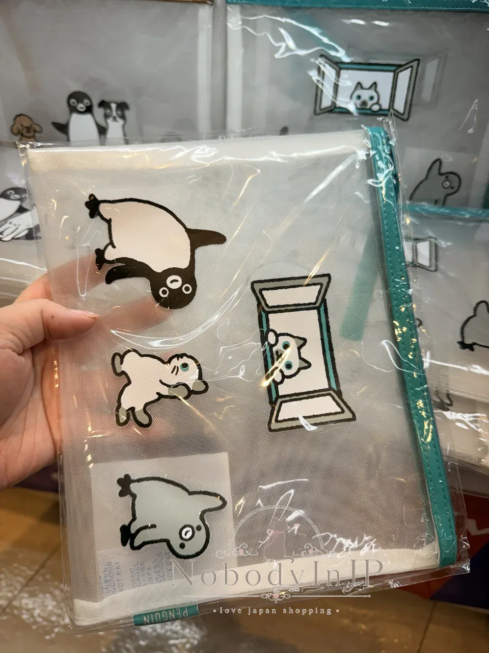 Suica企鵝期間限定展扁形網袋