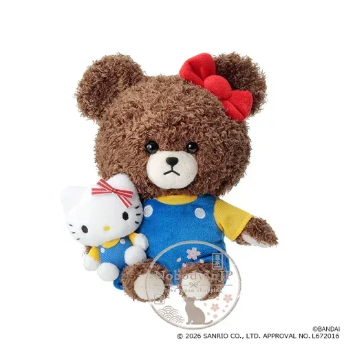 Sanrio Kitty x 小熊學校聯名絨毛娃娃 特價