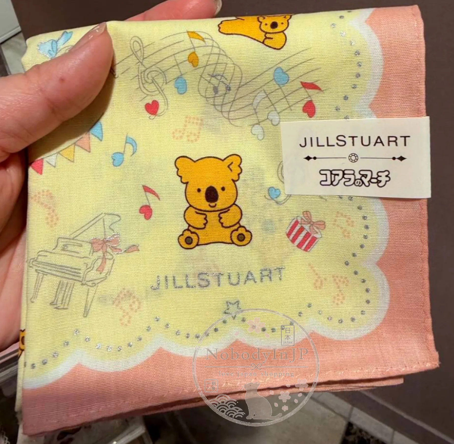 JILLSTUART x 小熊餅乾音符手帕