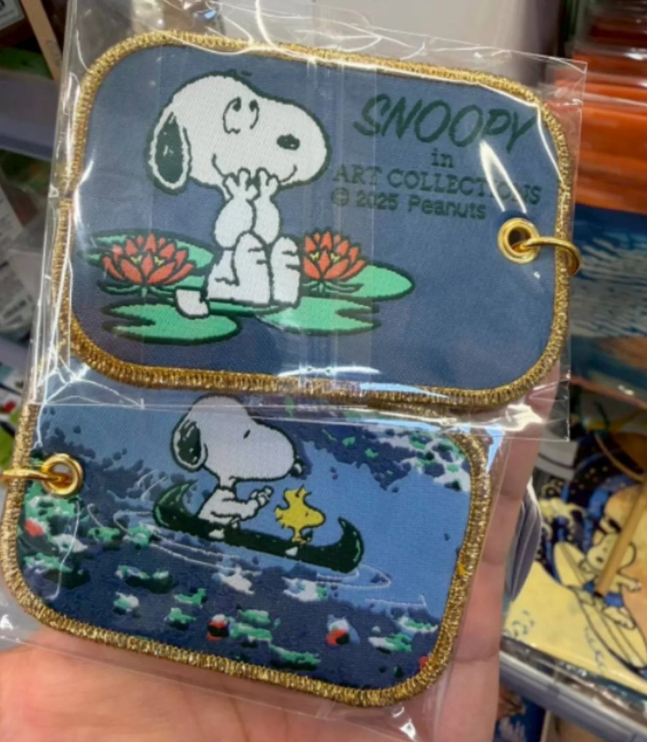 Snoopy史努比東京都美術館系列刺繡吊飾