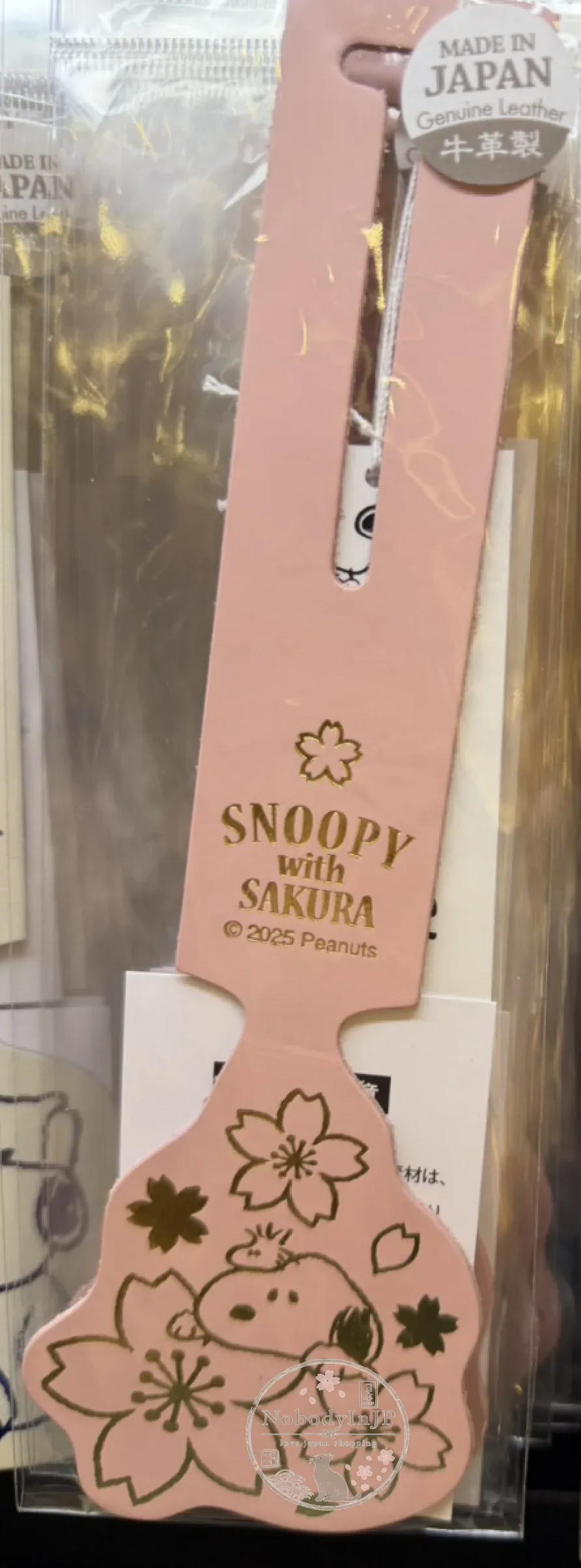 SNOOPY 史努比日本製牛皮行李吊牌
