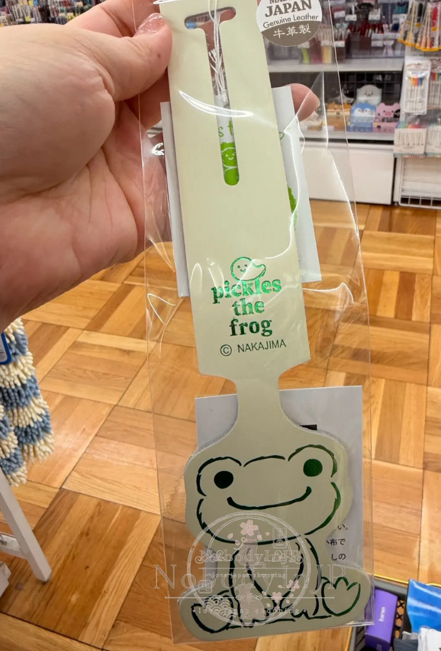 萌蛙匹克日本製牛皮行李吊牌 特價