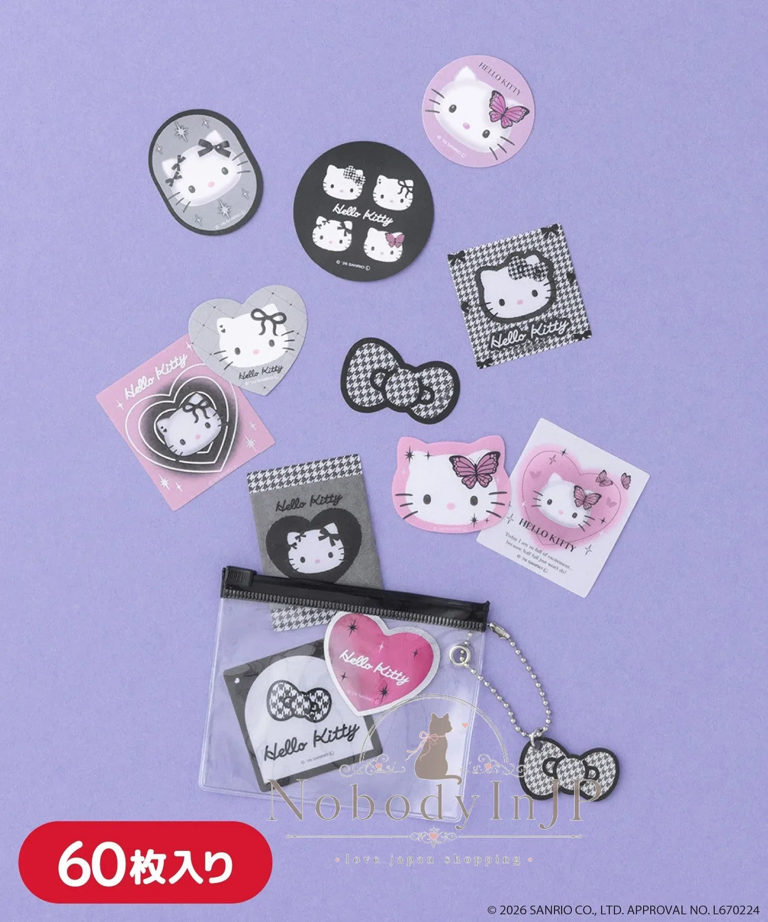 3COINS x Kitty聯名多款小貼紙組