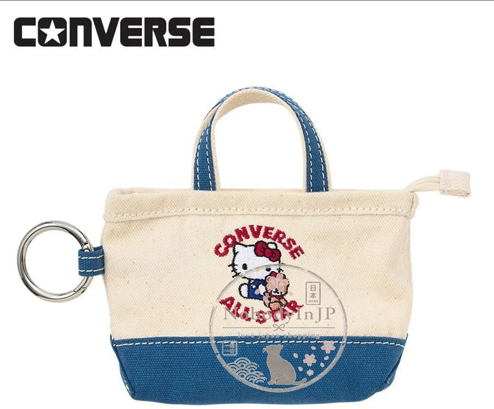 Sanrio x CONVERSE聯名PLAZA限定刺繡掛包