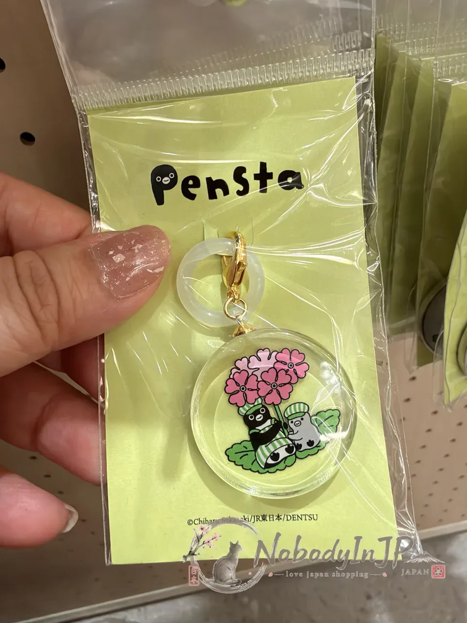 Suica企鵝圓形壓克力識別環