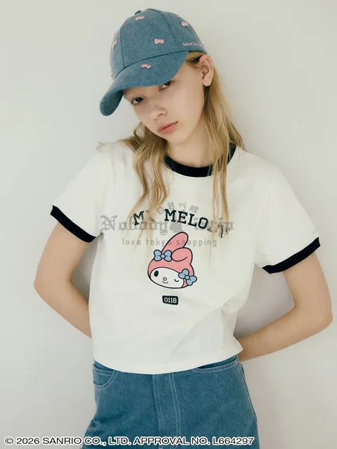 Sanrio house拼色圓領短袖上衣