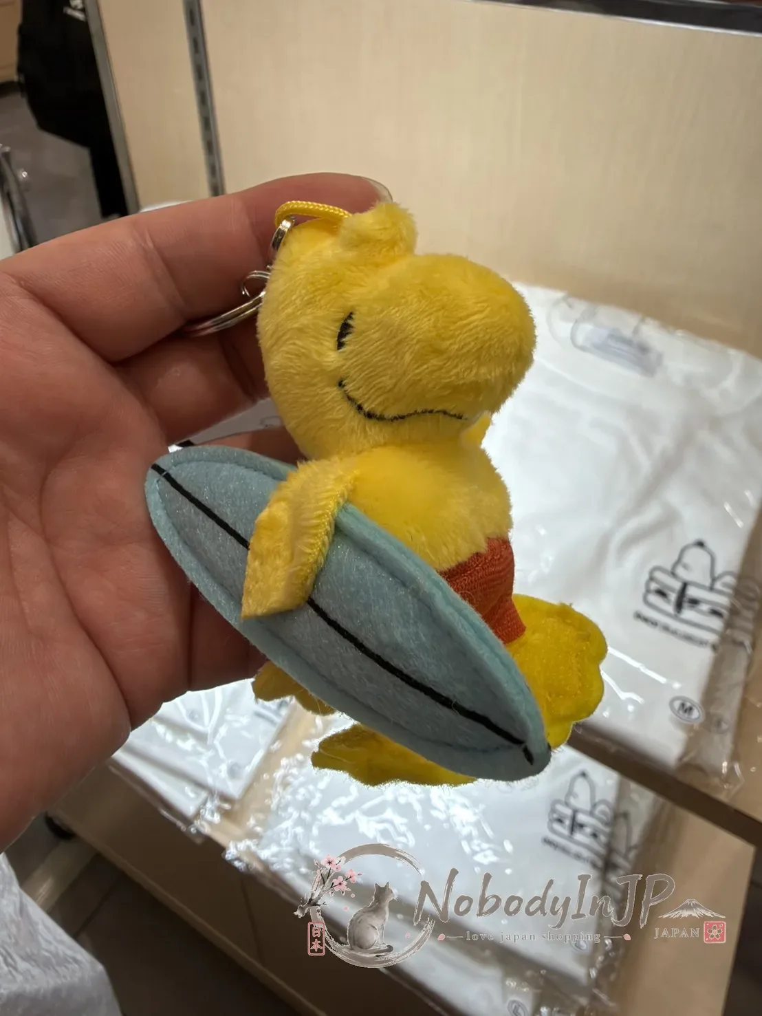 銀座三越SNOOPY期間限定展沖浪系列絨毛吊飾