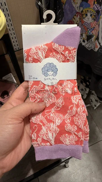 Scolar浮點蘑菇短襪