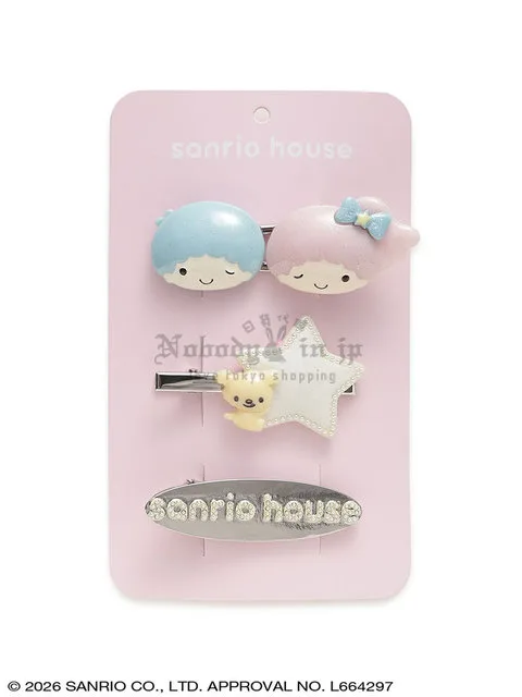 Sanrio house 3入髮夾組