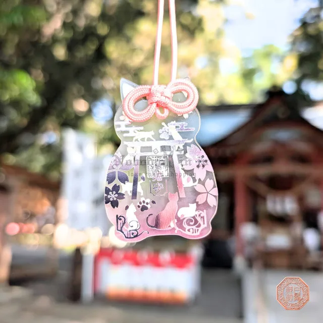 白鬚稻荷神社七福貓壓克力貓御守(VIP下標限定請勿自行下單)