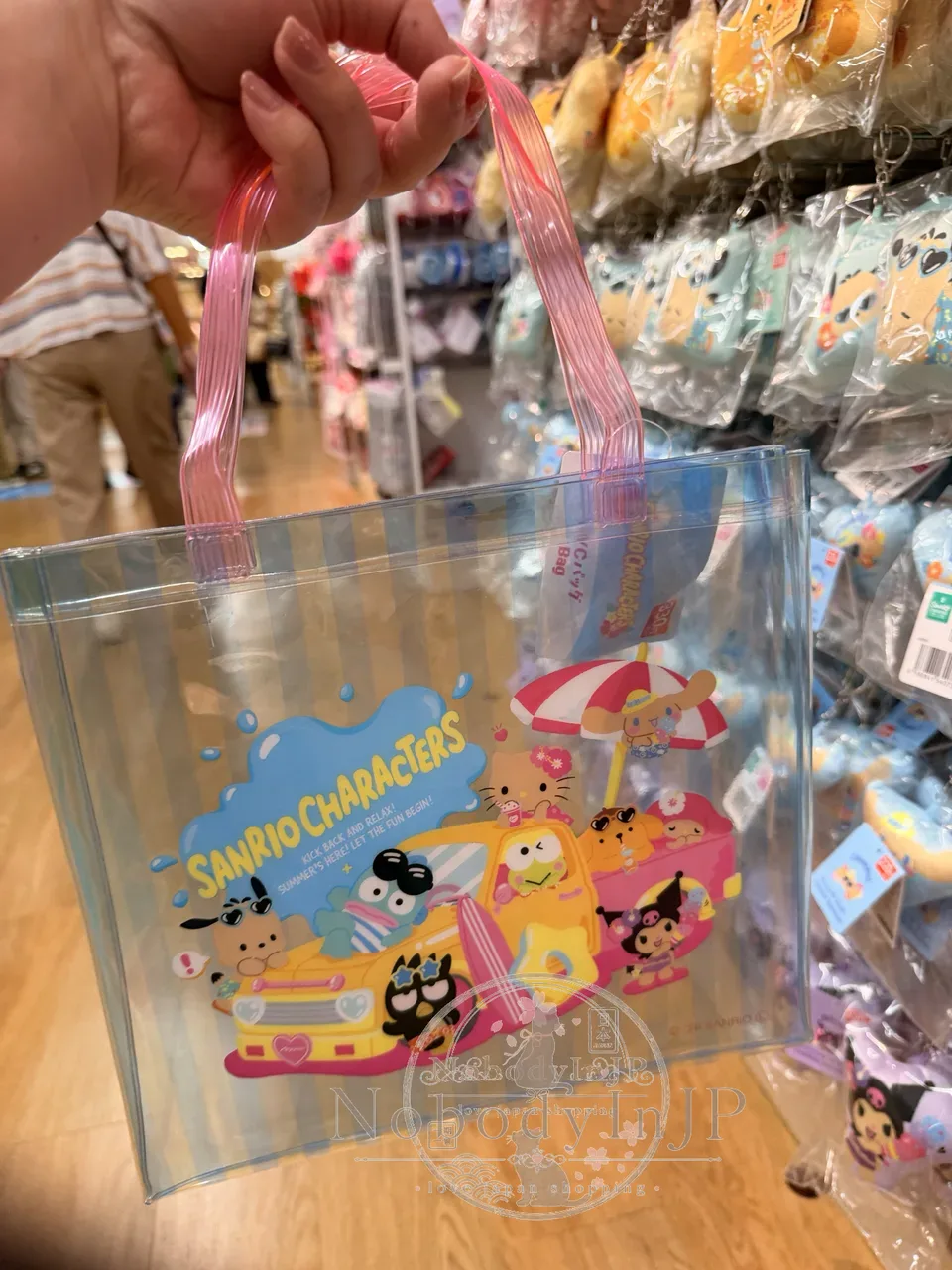 DAISO X Sanrio聯名PVC透明手提袋