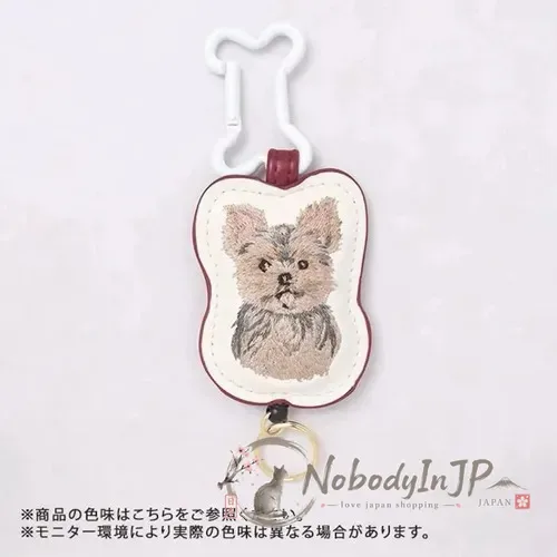 FLOWERING犬系刺繡伸縮繩吊飾 特價