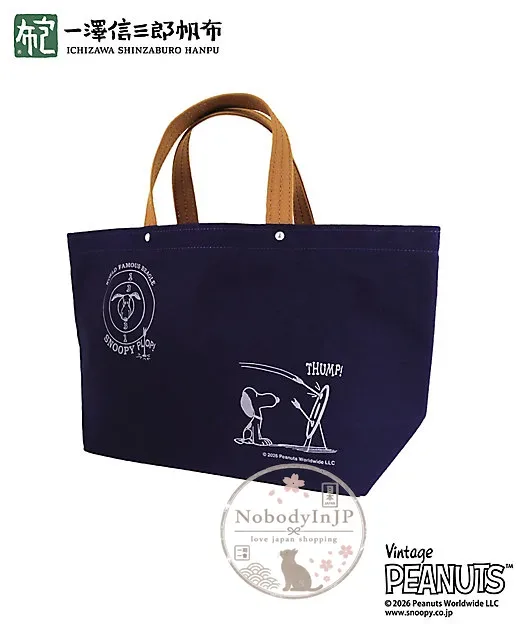 銀座三越SNOOPY期間限定展 x 一澤信三郎帆布聯名船型手提包