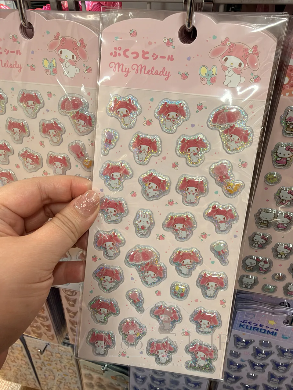 DAISO X Sanrio聯名半立體閃耀貼紙