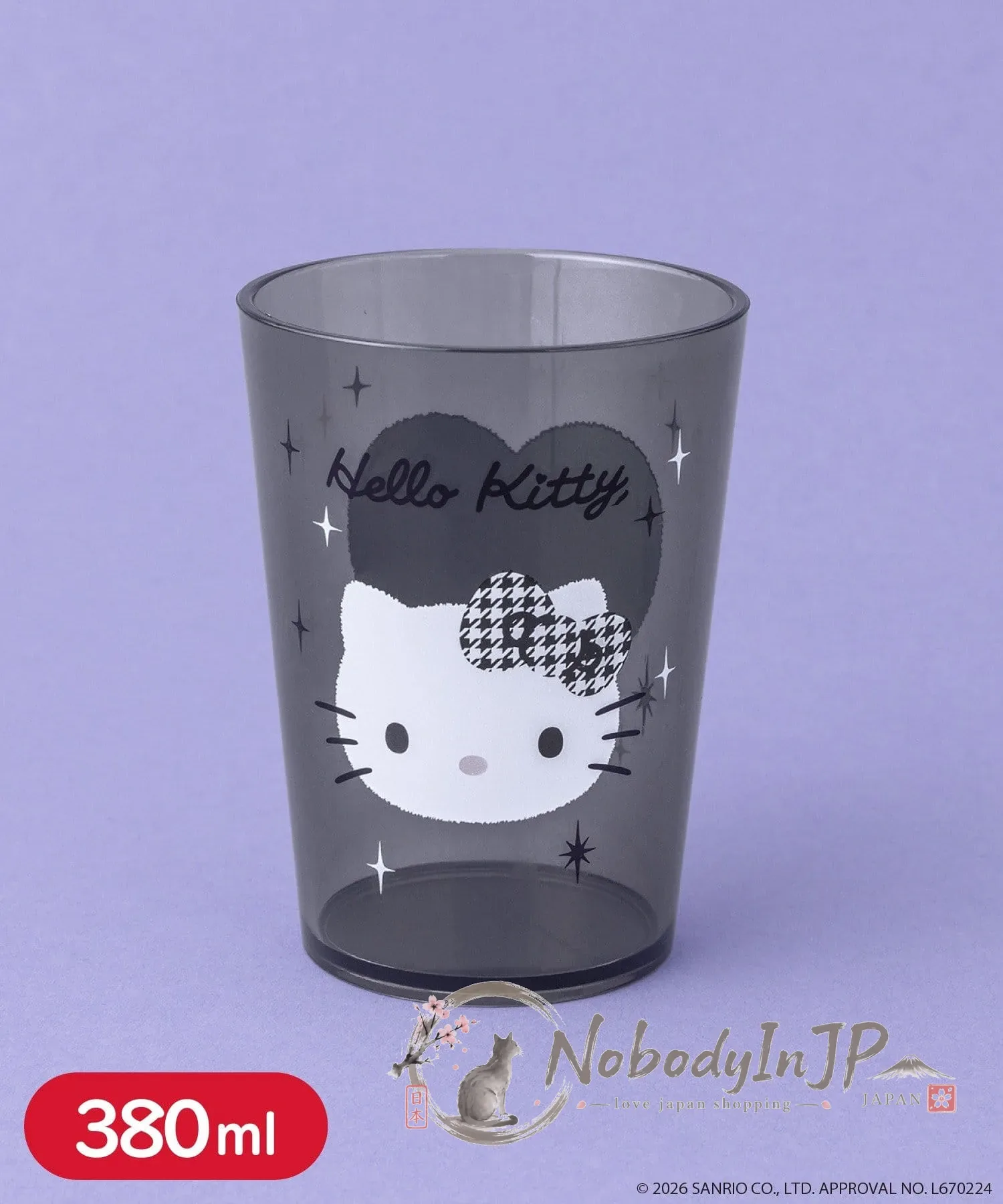 3COINS x Kitty聯名380ml樹脂杯