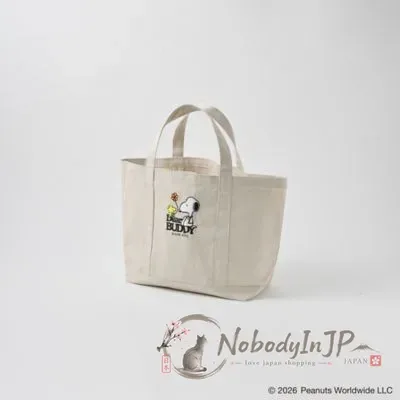 銀座三越SNOOPY期間限定展刺繡帆布手提袋
