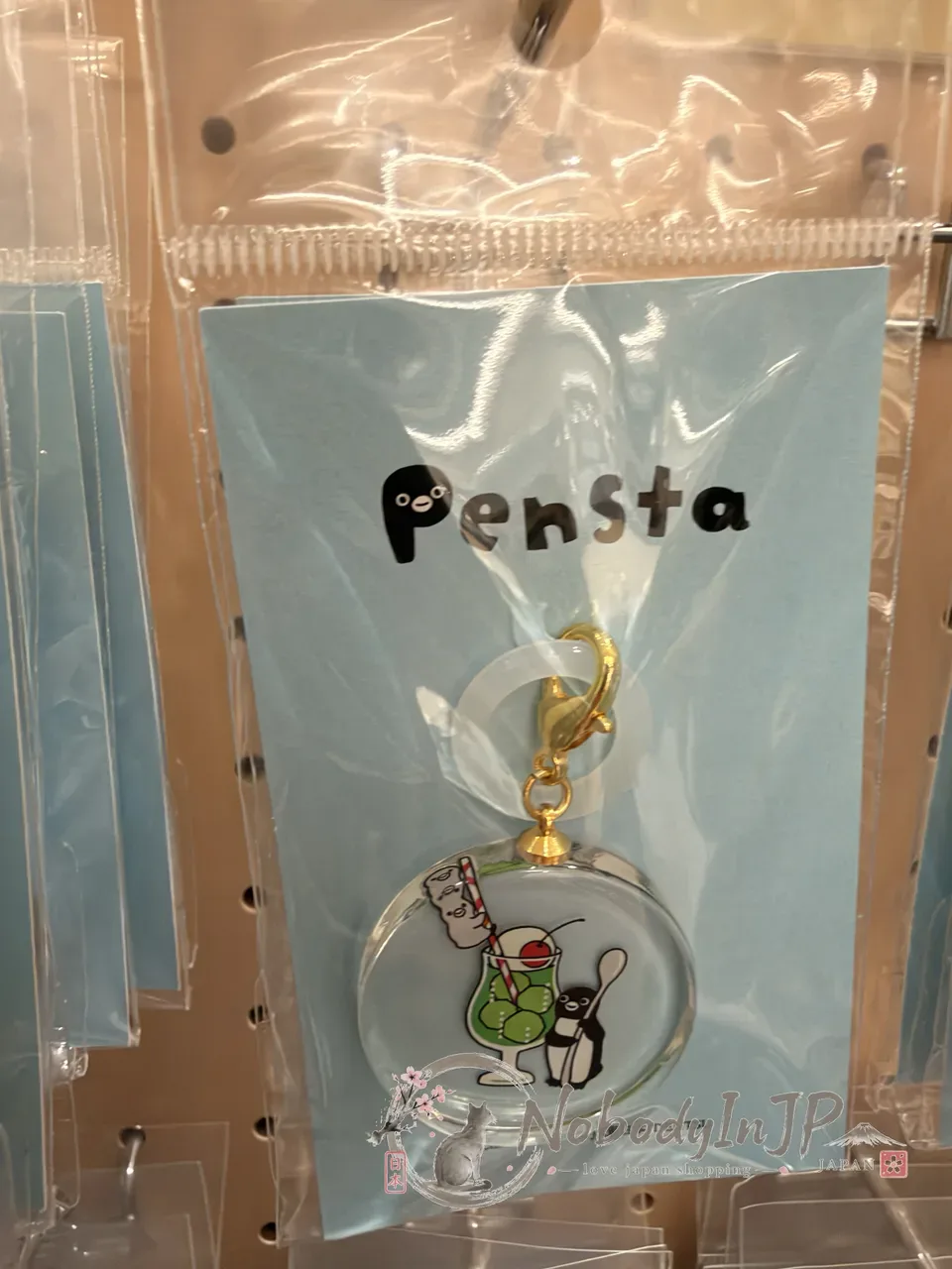 Suica企鵝圓形壓克力識別環