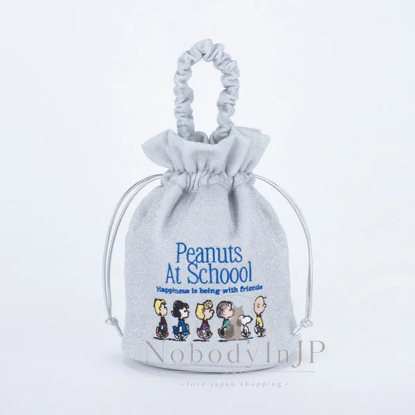 PEANUTS史努比閃亮繡線水桶提包