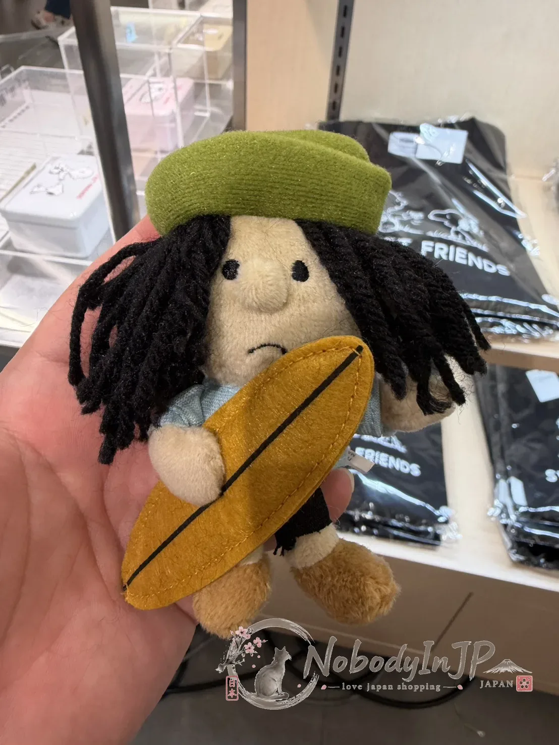 銀座三越SNOOPY期間限定展沖浪系列絨毛吊飾
