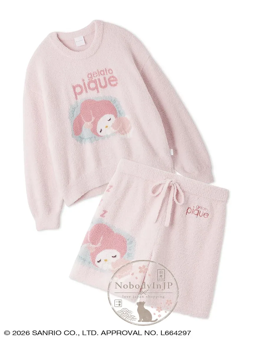 Sanrio houses x gelato pique聯名棉花糖長袖居家套裝