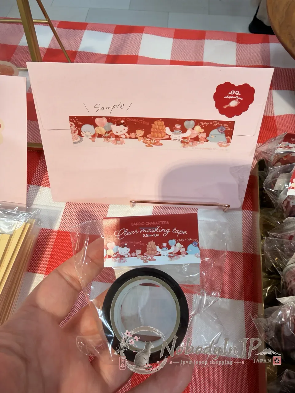 Sanrio伊勢丹期間限定展寬寬2.5cm紙膠帶