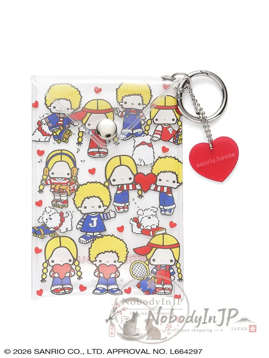 Sanrio houses PVC透明滿版登山扣掛包