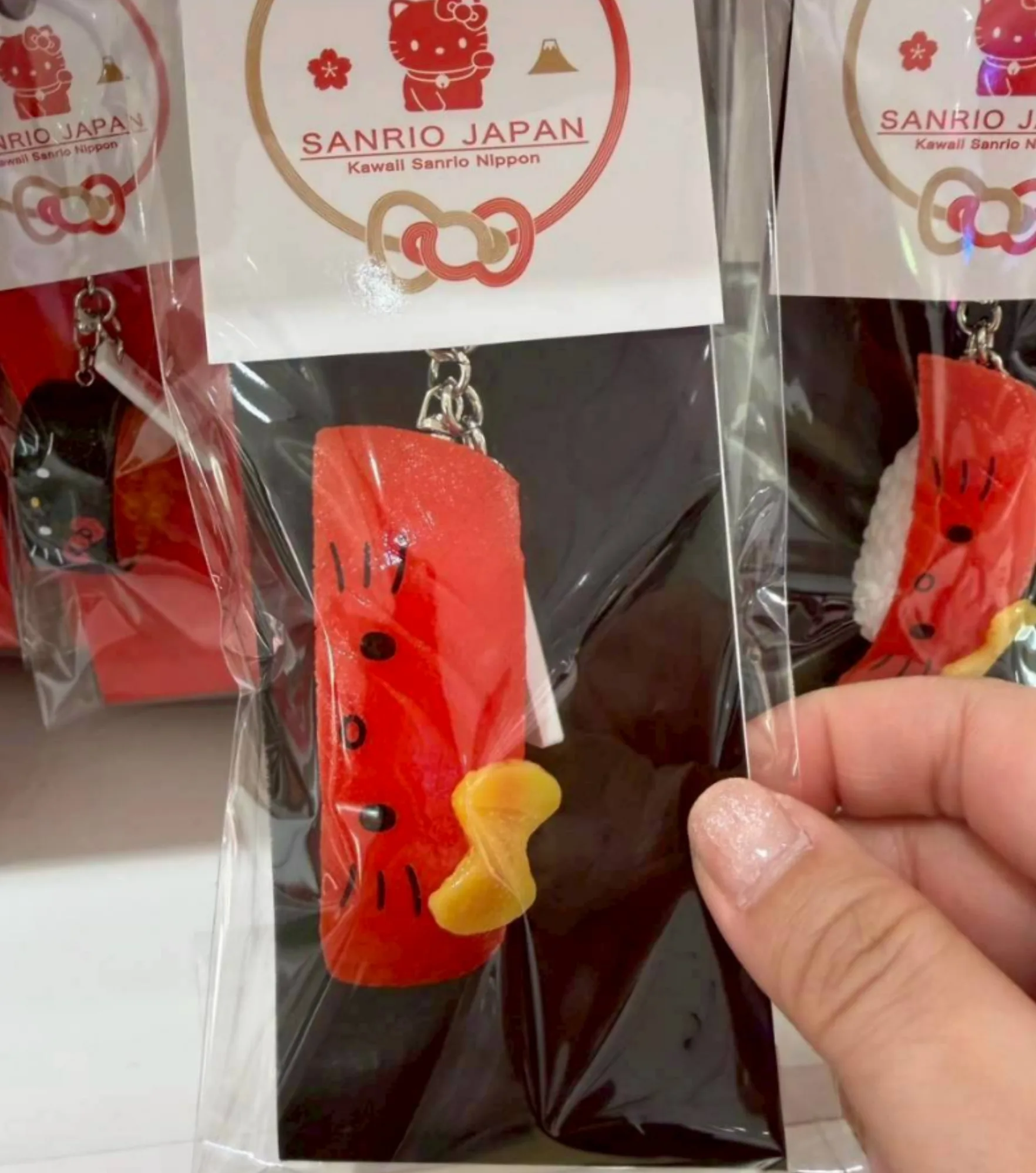 Sanrio 店面限定JAPAN系列元祖食品sample屋壽司吊飾