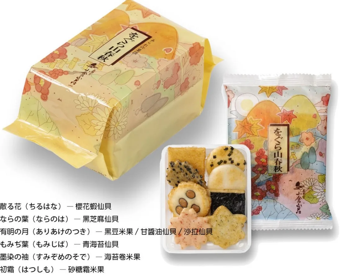 小倉山莊をぐら山春秋綜合仙貝