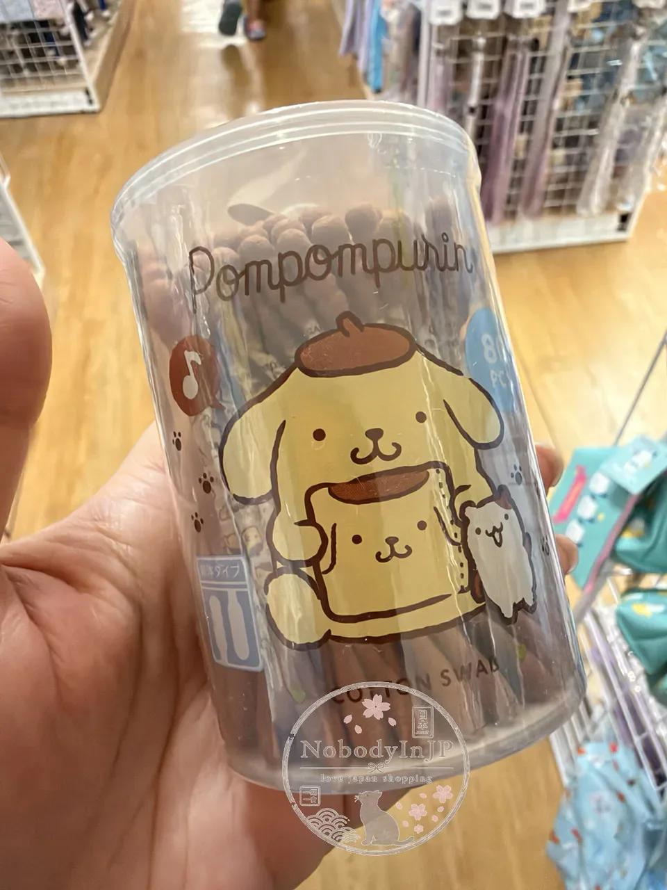 DAISO x Sanrio 80入棉花棒罐裝