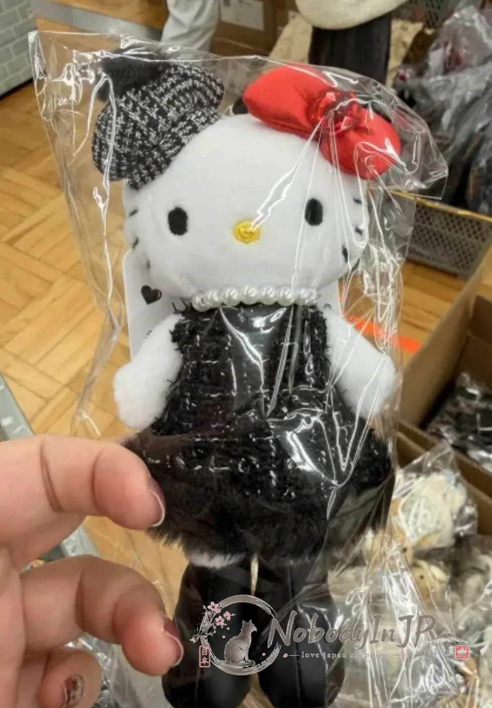 Sanrio長腿Kitty絨毛吊飾