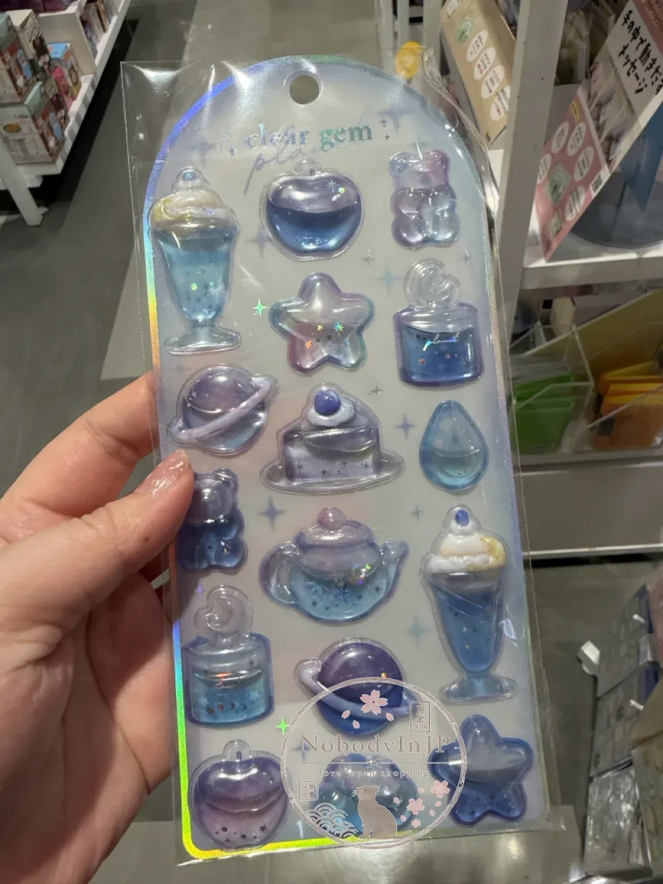 果凍感立體流沙貼紙