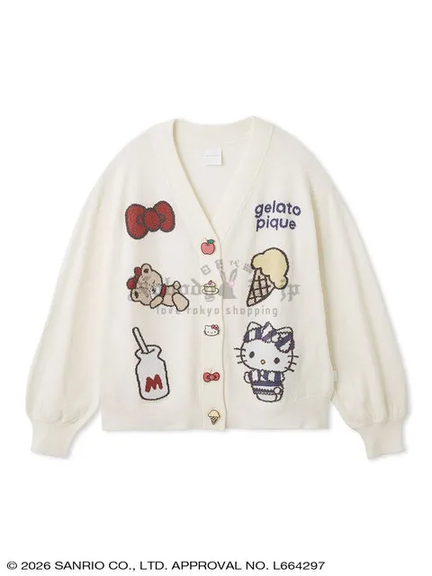 Sanrio house x gelato pique 聯名柔滑開襟羊毛衫