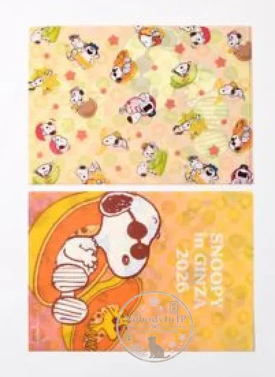 銀座三越SNOOPY期間限定展A4資料夾