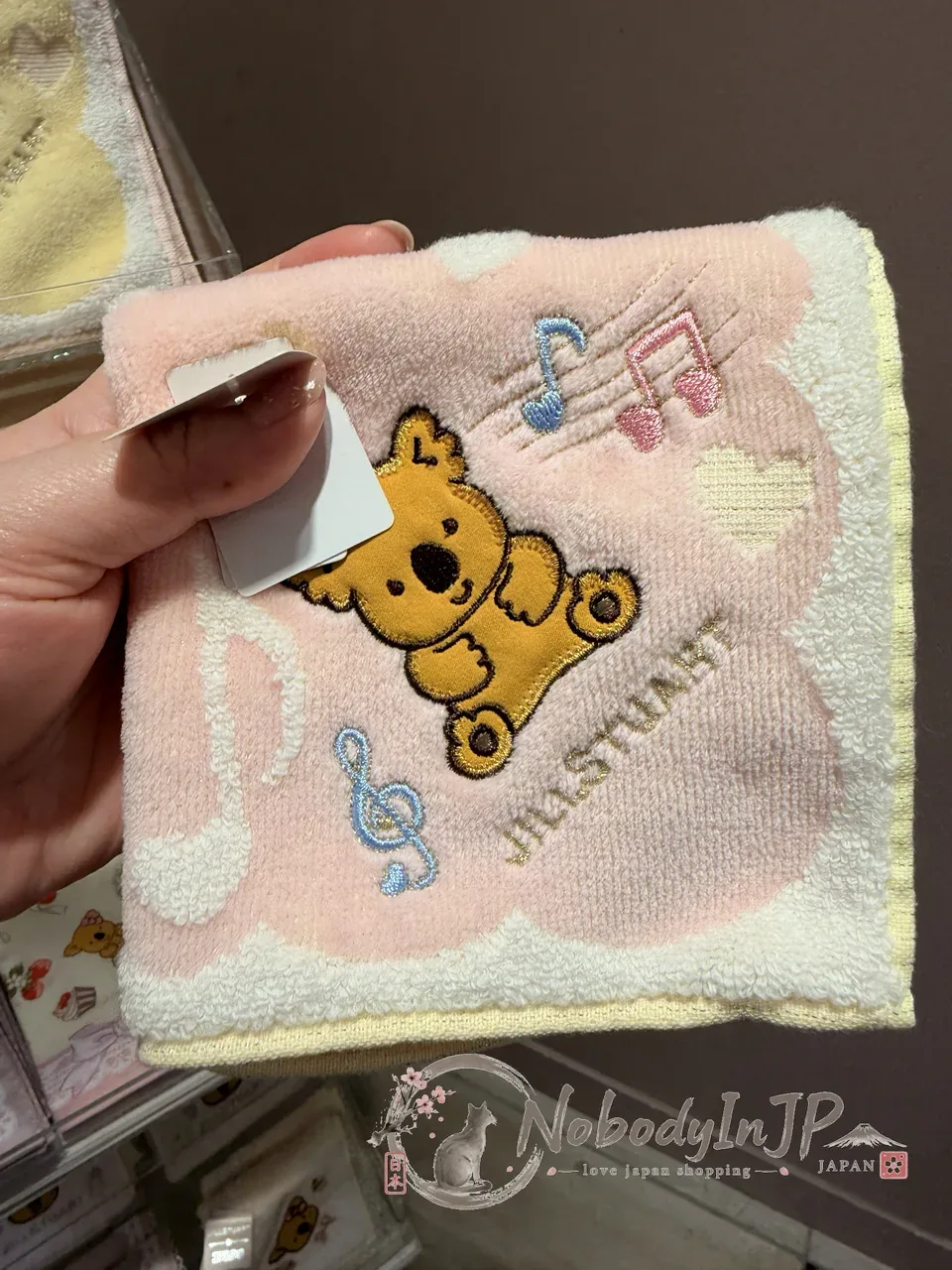 JILL STUART x 小熊餅乾音符系列方巾