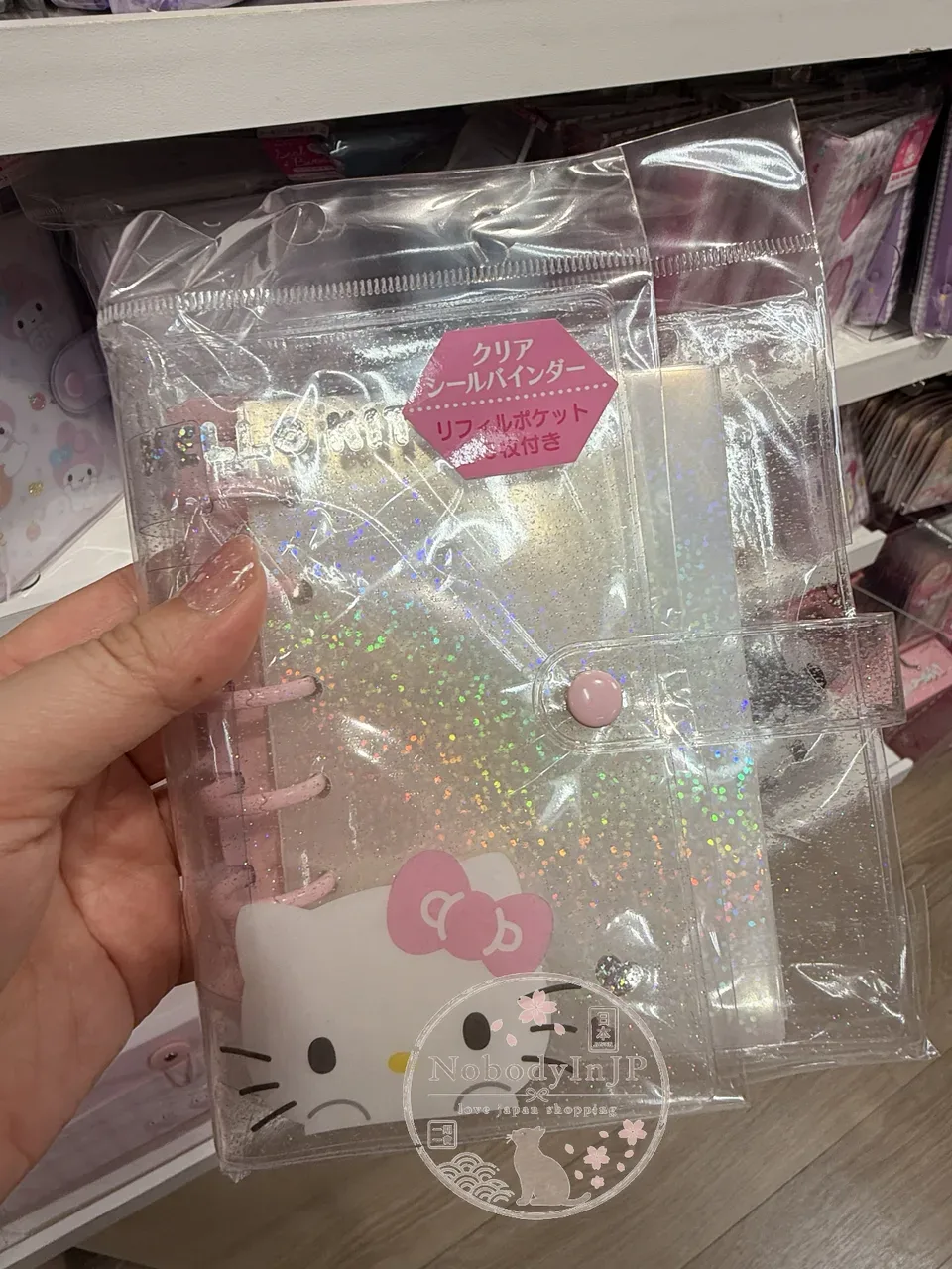Sanrio 15枚貼紙口袋型活頁夾收納簿