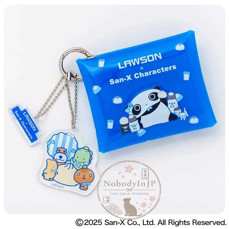 寶島社LAWSON x San-X聯名PVC掛包+珠鏈吊飾組