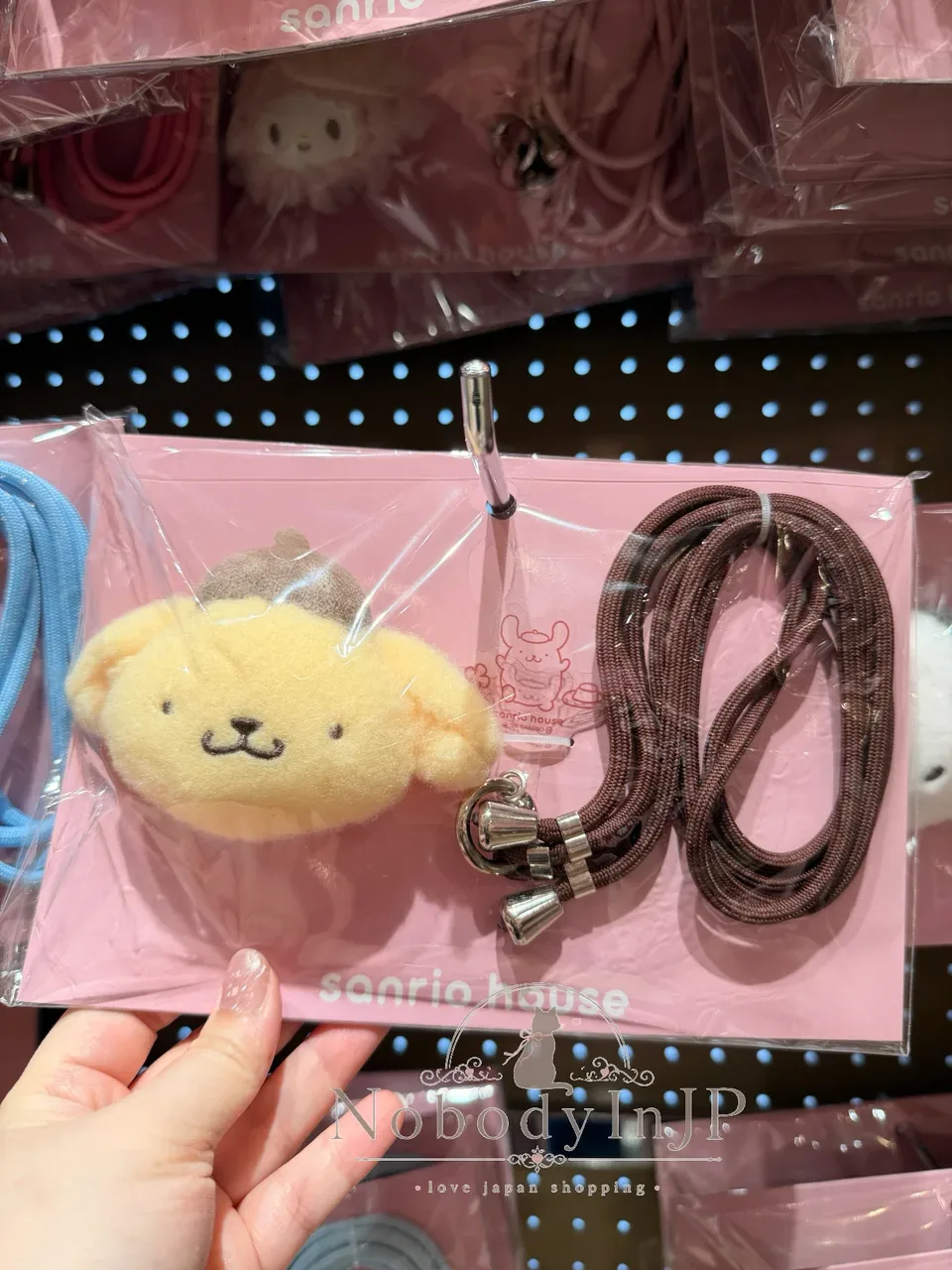 Sanrio house 手機夾片+立體支架+背繩組