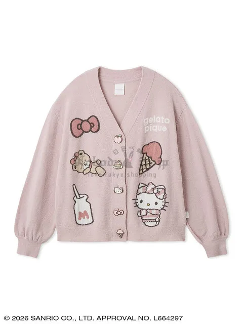 Sanrio house x gelato pique 聯名柔滑開襟羊毛衫